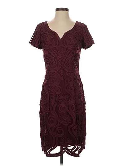 Pre-owned Js Collections Cocktail Dress In Burgundy