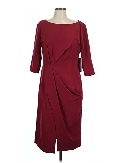 Pre-owned Js Collections Cocktail Dress In Burgundy