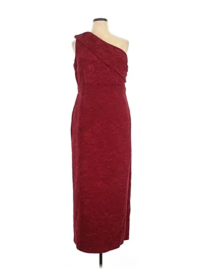 Pre-owned Js Collections Cocktail Dress In Burgundy
