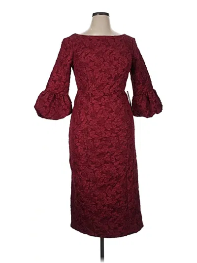 Js Collections Cocktail Dress In Burgundy