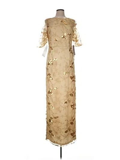 Js Collections Cocktail Dress In Gold