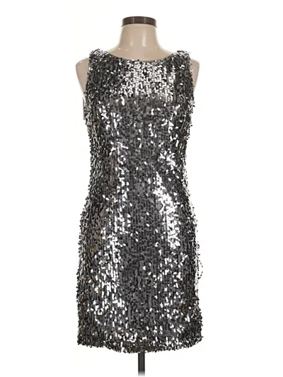 Js Collections Cocktail Dress In Silver
