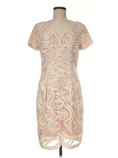 Pre-owned Js Collections Cocktail Dress In Tan