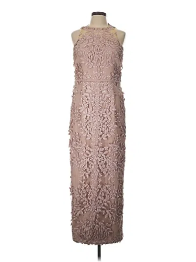 Pre-owned Js Collections Cocktail Dress In Tan