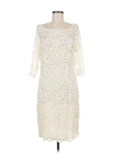 Pre-owned Js Collections Cocktail Dress In White