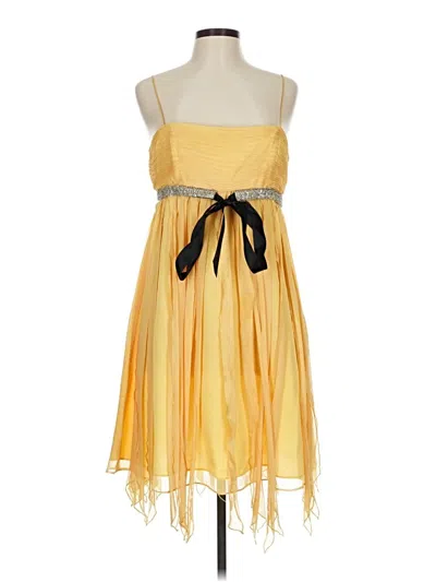 Pre-owned Js Collections Cocktail Dress In Yellow