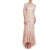 Js Collections Elliot Sequin Mermaid Gown In Rose Gold