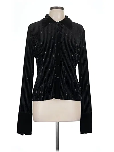 Pre-owned Js Collections Long Sleeve Blouse In Black