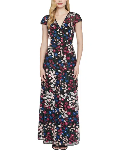 Js Collections Sybil Column Gown In Black