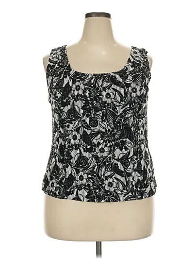 Pre-owned Js Collections Tank Top Black Strapless Neckline Tops
