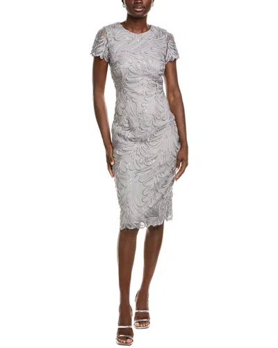 Js Collections Valencia Cocktail Dress In Gray