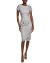 Js Collections Valencia Cocktail Dress In Gray