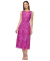 Js Collections Sequin Soutache Lace Cocktail Dress In Pink