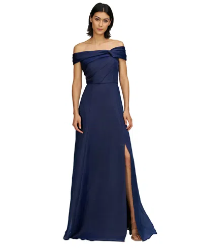 JS COLLECTIONS WOMEN'S ISADORA OFF-THE-SHOULDER GOWN