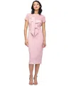 Js Collections Women's Roselle Bow-trim Dress In Blush