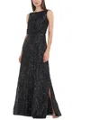 JS COLLECTIONS WOMENS SEQUINED LONG EVENING DRESS