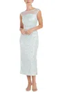 JS COLLECTIONS WOMENS SEQUINED POLYESTER MIDI DRESS