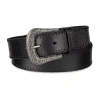 Js Jessica Simpson 1.5" Stitched Western Womens Belt In Black