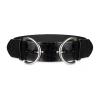 Js Jessica Simpson 2.5" Double Bucke Womens Belt In Black