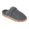 Js Jessica Simpson Cable Knit Womens Slip-on Slippers In Multi