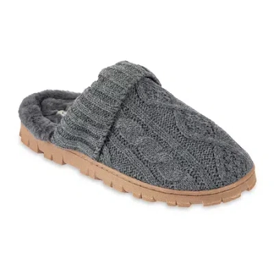 Js Jessica Simpson Cable Knit Womens Slip-on Slippers In Multi