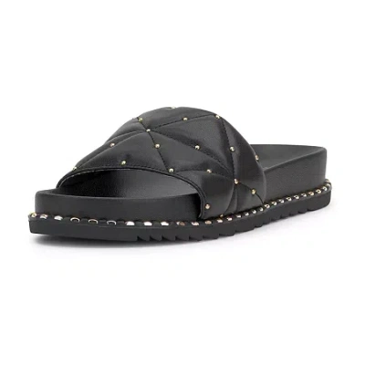 Js Jessica Simpson Cinariah Womens Footbed Sandals In Black
