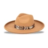 Js Jessica Simpson Felt Pencil Brim Fedora Womens Fedora In Brown