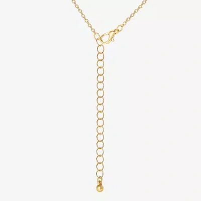 Js Jessica Simpson Gold Tone Pendant Necklace & Stud Earring Womens Knot 3-pc. Jewelry Set In Yellow