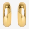 Js Jessica Simpson Gold Tone Tube Womens 26.8mm Hoop Earrings In Gold