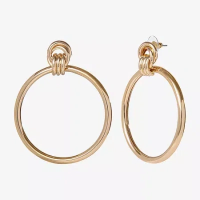 Js Jessica Simpson Gold Tone Womens Drop Earrings In Yellow