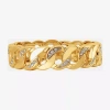 Js Jessica Simpson Gold Tone Womens Glass Stretch Bracelet In Gold