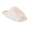 Js Jessica Simpson High Plush Bunny Fur Slid Womens Slip-on Slippers In Multi