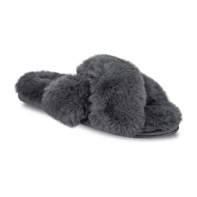 Js Jessica Simpson High Plush Cross Womens Slip-on Slippers In Multi