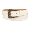 Js Jessica Simpson Ornate Buckle Womens Belt In Neutral