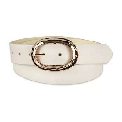 Js Jessica Simpson Reversible Dress Belt Womens Belt In White