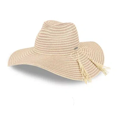 Js Jessica Simpson Stripe Shimmer Womens Floppy Hat In Metallic