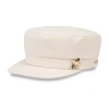 Js Jessica Simpson Twill Cabbie With Bumble Bee Pin Womens Cadet Hat In Neutral