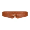 Js Jessica Simpson Wide Waist 1 Pair Womens Belt In Brown