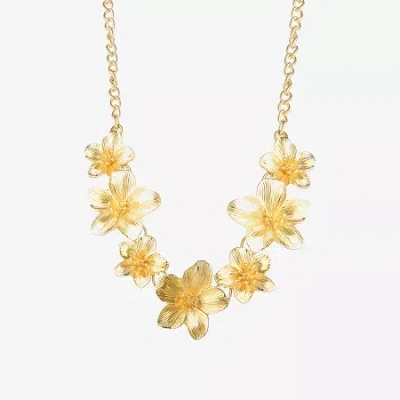 Js Jessica Simpson Womens 18 Inch Collar Necklace In Yellow