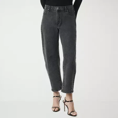 Js Jessica Simpson Womens Barrel Jean In Black