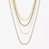Js Jessica Simpson Womens Crystal Strand Necklace In Gold