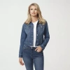 Js Jessica Simpson Womens Denim Heavyweight Jacket In Blue