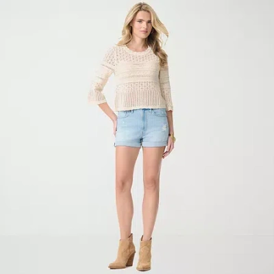 Js Jessica Simpson Womens High Rise Denim Short In Blue