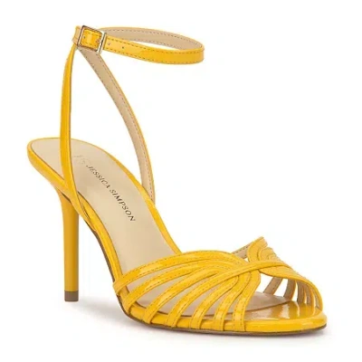 Js Jessica Simpson Womens  Heeled Sandals In Yellow