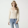 Js Jessica Simpson Womens Round Neck Long Sleeve Pullover Sweater In Neutral
