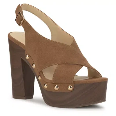 Js Jessica Simpson Womens Soylena Wedge Sandals In Brown