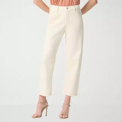 Js Jessica Simpson Womens Tapered High Rise Pant In White