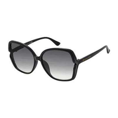 Js Jessica Simpson Womens Uv Protection Butterfly Sunglasses In Black