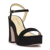 Js Jessica Simpson Xinna Womens Round Open Toe Chunky Heel Pumps In Black
