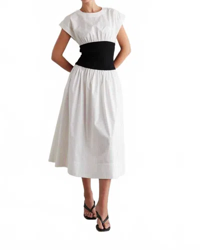 Js71 Alix Midi Dress In White